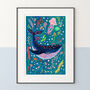 Whale Nursery Art Print, thumbnail 3 of 12