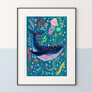 Whale Nursery Art Print, 3 of 12