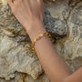 Adjustable Large Gold Chain Bracelet, thumbnail 3 of 6