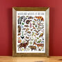 Woodland Wildlife Of Britain Greeting Card, thumbnail 4 of 8