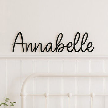 Personalised Wooden Name Sign For Childrens Rooms Nursery, 3 of 6