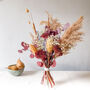 Burgundy Bouquet With Grasses And Proteas, thumbnail 1 of 5