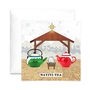'Nativi Tea' Funny Tea Christmas Card, thumbnail 2 of 2