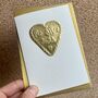 Handmade Personalised Gold Foil Mr And Mrs Wedding Card, thumbnail 3 of 4