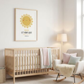Personalised Children's Print, Let Your Light Shine, 2 of 10