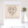 Personalised Heart Birthday Card For Her Any Age, thumbnail 1 of 12