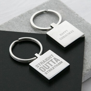 Personalised 'Straight Outta Compton' Hometown Keyring, 4 of 11