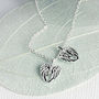 Angel Wings Sterling Silver Necklace On Gift Card, thumbnail 1 of 11