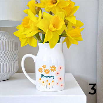 Personalised Flower Jug Vase Mother's Day Gift For Her, 4 of 4