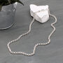 Men's Sterling Silver Round Belcher Chain Necklace, thumbnail 2 of 3