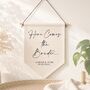 Personalised Here Comes The Bride Wedding Day Sign, thumbnail 1 of 2