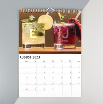 Personalised Couple You And Me Calendar, 2 of 5