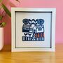 Love Birds Paper Cut, thumbnail 3 of 12