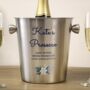 Personalised Blue Floral Ice Bucket, thumbnail 5 of 5