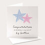 Personalised Big Brother Or Big Sister Congratulations Card Star Design, thumbnail 1 of 7