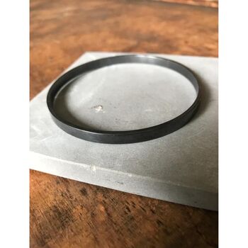 Wdts 925 Oxidised Silver Bangle, 3 of 4