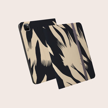 Abstract Monochrome Vegan Leather iPad Pro Folio Case, 2 of 7