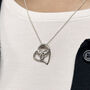 Sterling Silver Celtic Trinity Heart Pendant Necklace, thumbnail 1 of 3