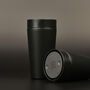 Circular And Co Travel Mug Made From Recycled Stainless Steel 8oz Black, thumbnail 4 of 8