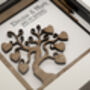Personalised 5th Wood Anniversary Gift • Wooden Tree Keepsake Small Frame, thumbnail 4 of 4