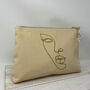 Glitter Abstract Face Cosmetic Bag, thumbnail 1 of 7