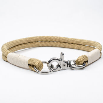 Handmade Double Strand Rope Dog Collar, 3 of 7
