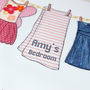 Personalised Children's Pink Washing Line Unframed Print, thumbnail 4 of 10