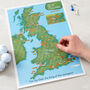 Personalised Scratch Off UK Golf Courses Print, thumbnail 9 of 10