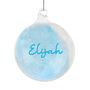 Baby Boy's 1st Christmas Glass Bauble, thumbnail 4 of 5