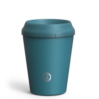 Personalised Premium Reusable Cup 8oz Teal, 2 of 3