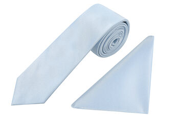 Mens Luxury Pastel Blue Tie Gift Box Set, 3 of 5