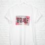 Bride Pink Floral Hen Do T Shirt, thumbnail 1 of 2