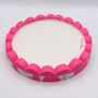Neon Scalloped Tray Pink And White, thumbnail 4 of 8