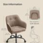 Office Chair Swivel Chair Adjustable Height Armrests, thumbnail 12 of 12