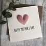 Happy Mother's Day Velvet Heart Card, thumbnail 1 of 5