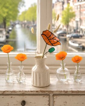 California Poppy Stained Glass Flowers, 6 of 6