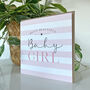 Candy Stripe Baby Girl Card, thumbnail 2 of 2