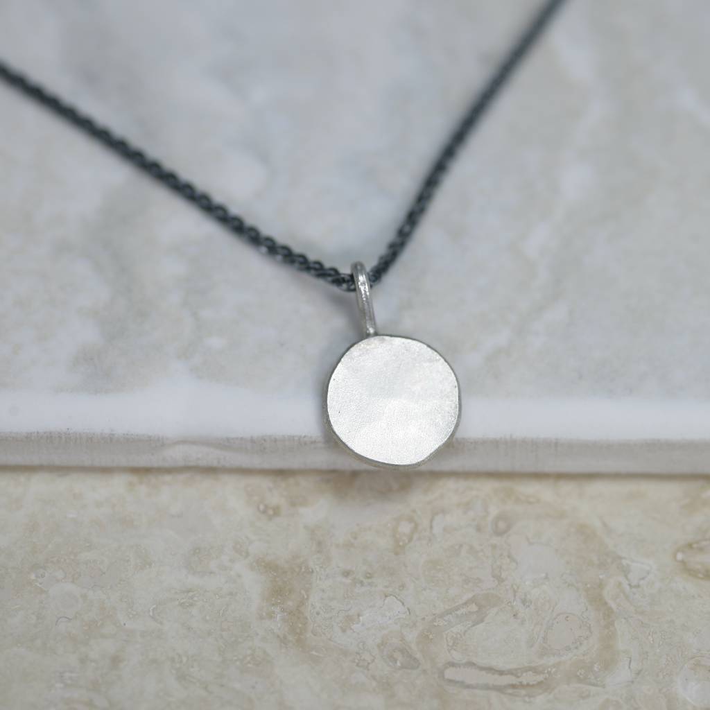 Sterling Silver Moon Necklace By Trevor Forrester | notonthehighstreet.com