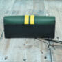 No82 Racing Stripe Green Leather Glasses Case, thumbnail 3 of 4