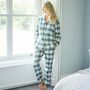 Women's 'Burnet Rose' Tartan Brushed Cotton Pyjama Set, thumbnail 3 of 4