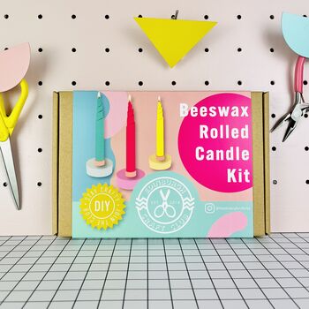Colourful Beeswax Rolled Candles Craft Kit, 2 of 5