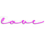 'Love' Neon Sign Napkin Set Of Two, thumbnail 3 of 5