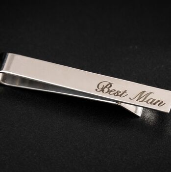 Personalised Men’s Wedding Party Tie Pin, 5 of 6