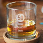 Personalised Special Age Birthday Whisky Glass For Him, thumbnail 2 of 6