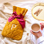 Personalised Embroidered Velvet Hot Water Bottle Cover, thumbnail 2 of 6