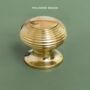 Solid Brass Beehive Cabinet Knobs 30mm, thumbnail 2 of 4