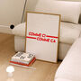 Comme Ci Comme Ça French Giclée Retro Art Print, thumbnail 1 of 4