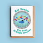 'Rainbow School Of Fish' Personalised Teacher Card, thumbnail 2 of 3