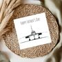 Happy Father's Day Aviation Concorde Greeting Card, thumbnail 1 of 6