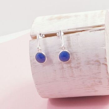 Sterling Silver Little Gem Earrings, 2 of 3